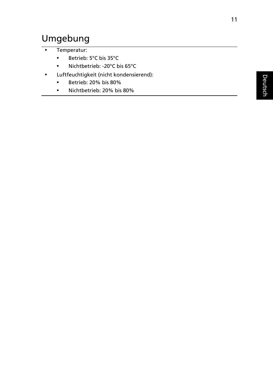 Umgebung | Acer Aspire 4750ZG User Manual | Page 35 / 344