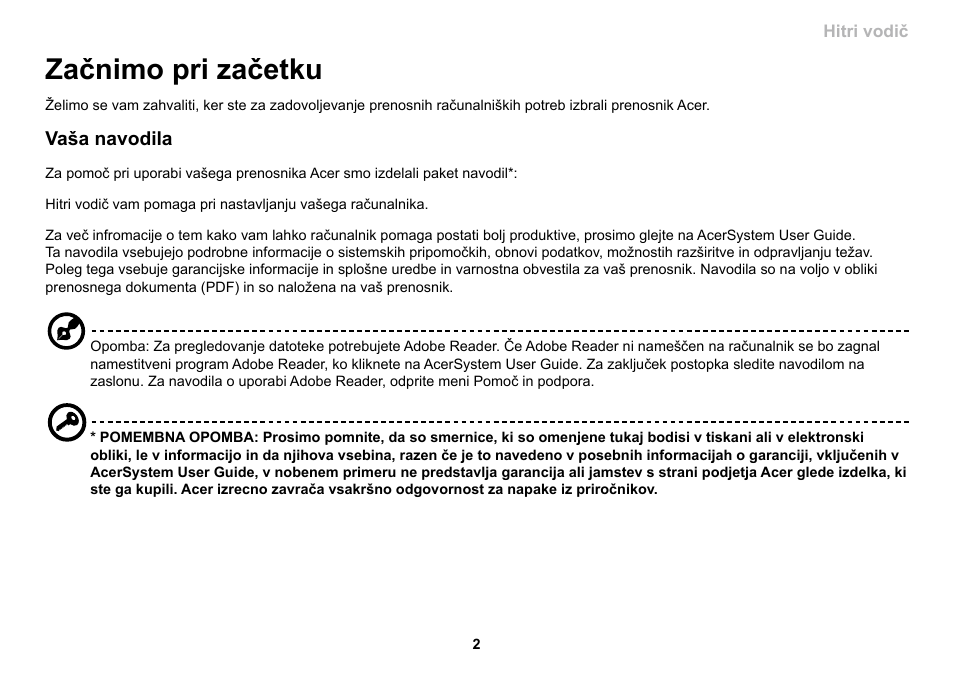 Začnimo pri začetku | Acer AO533 User Manual | Page 201 / 374