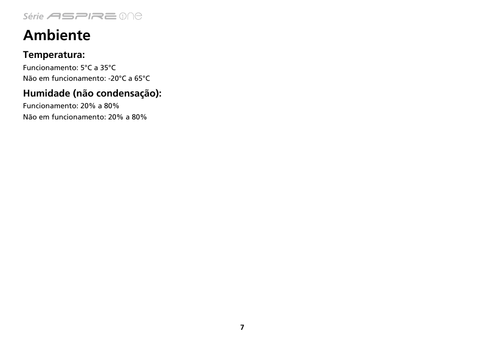 Ambiente | Acer AO533 User Manual | Page 74 / 374