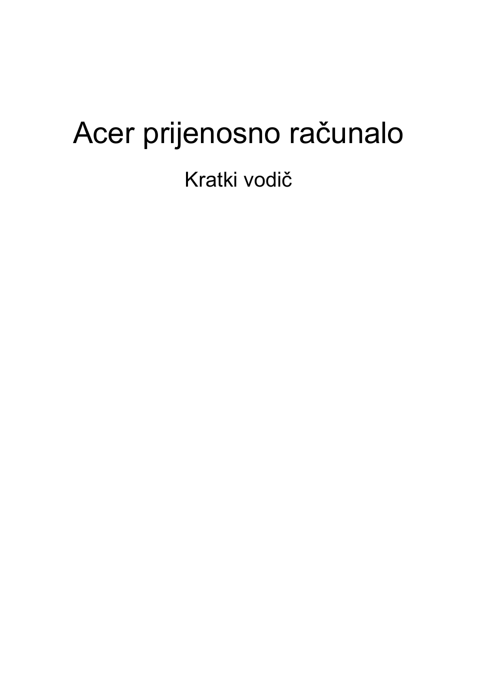 Hrvatski, Acer prijenosno računalo | Acer Aspire 5943G User Manual | Page 209 / 364