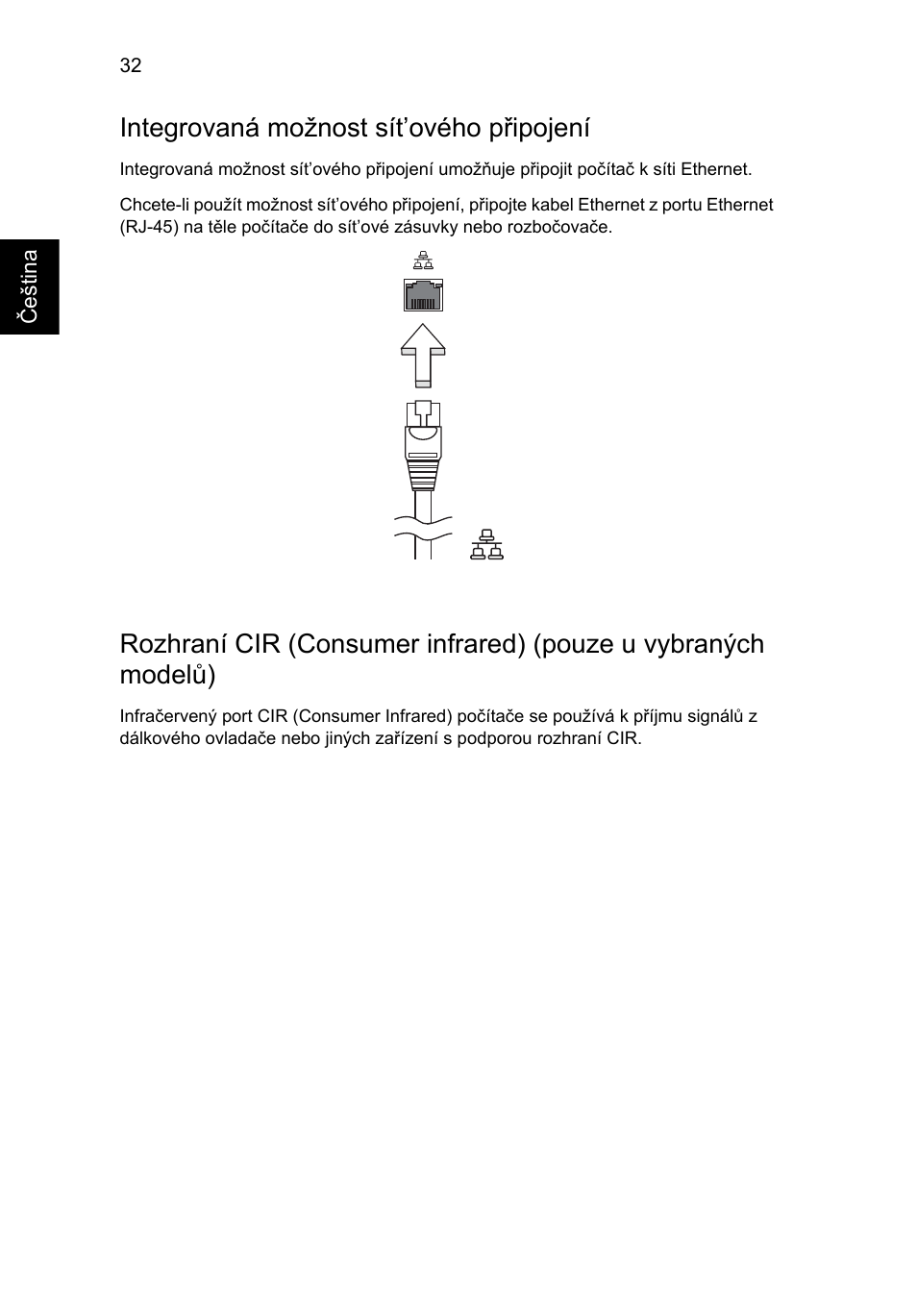 Integrovaná možnost sít’ového připojení | Acer Aspire 4552G User Manual | Page 1058 / 2206