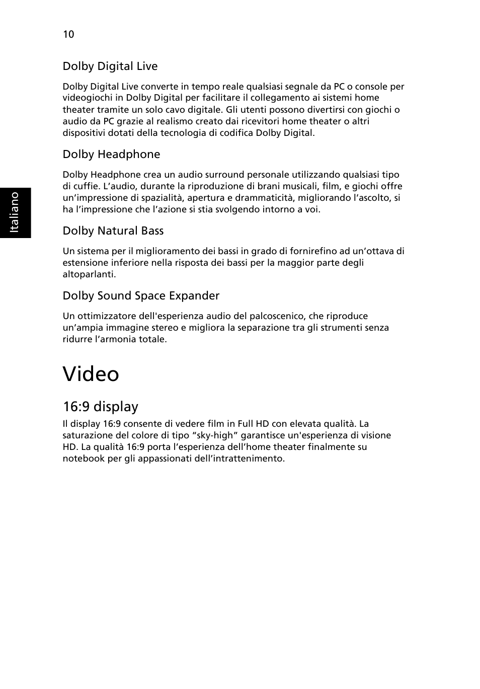 Video, 9 display | Acer Aspire 4552G User Manual | Page 252 / 2206