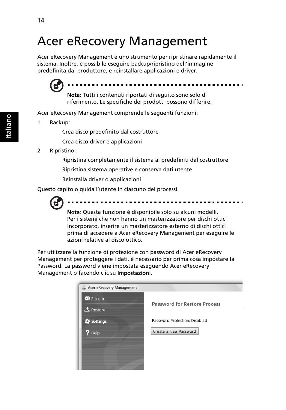 Acer erecovery management | Acer Aspire 4552G User Manual | Page 256 / 2206