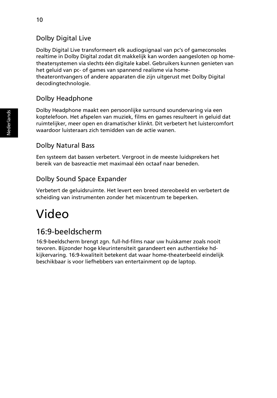 Video, 9-beeldscherm | Acer Aspire 4552G User Manual | Page 468 / 2206