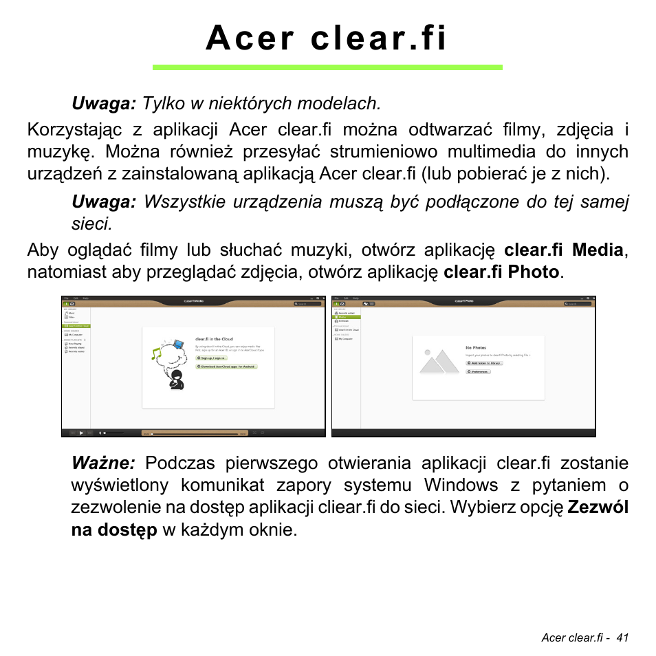 Acer clear.fi | Acer W511P User Manual | Page 1203 / 2860