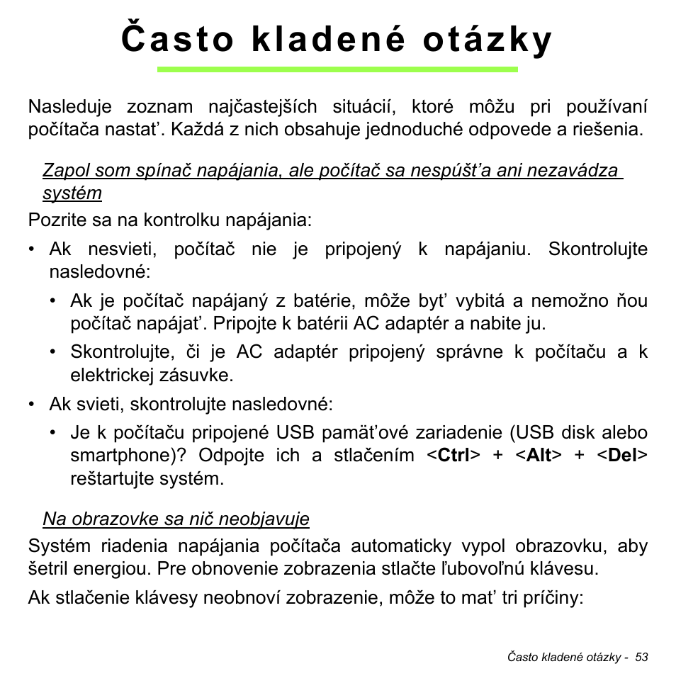 Často kladené otázky | Acer W511P User Manual | Page 1507 / 2860