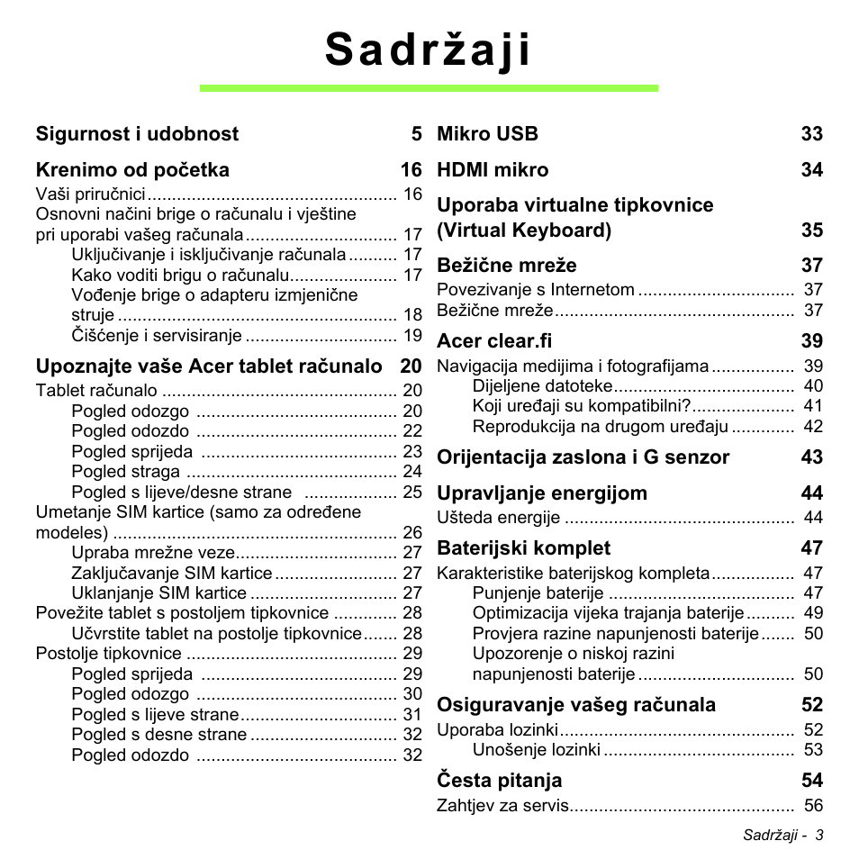 Sadržaji | Acer W511P User Manual | Page 1643 / 2860