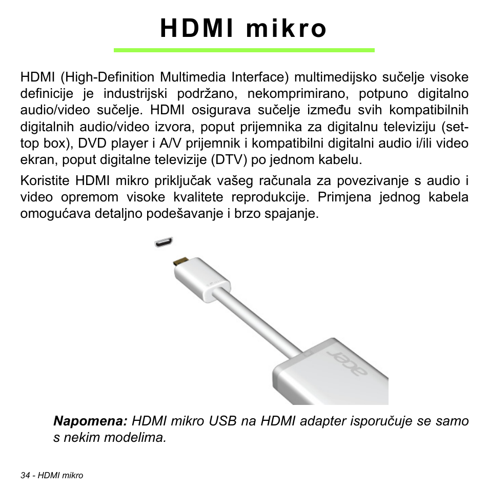 Hdmi mikro | Acer W511P User Manual | Page 1674 / 2860