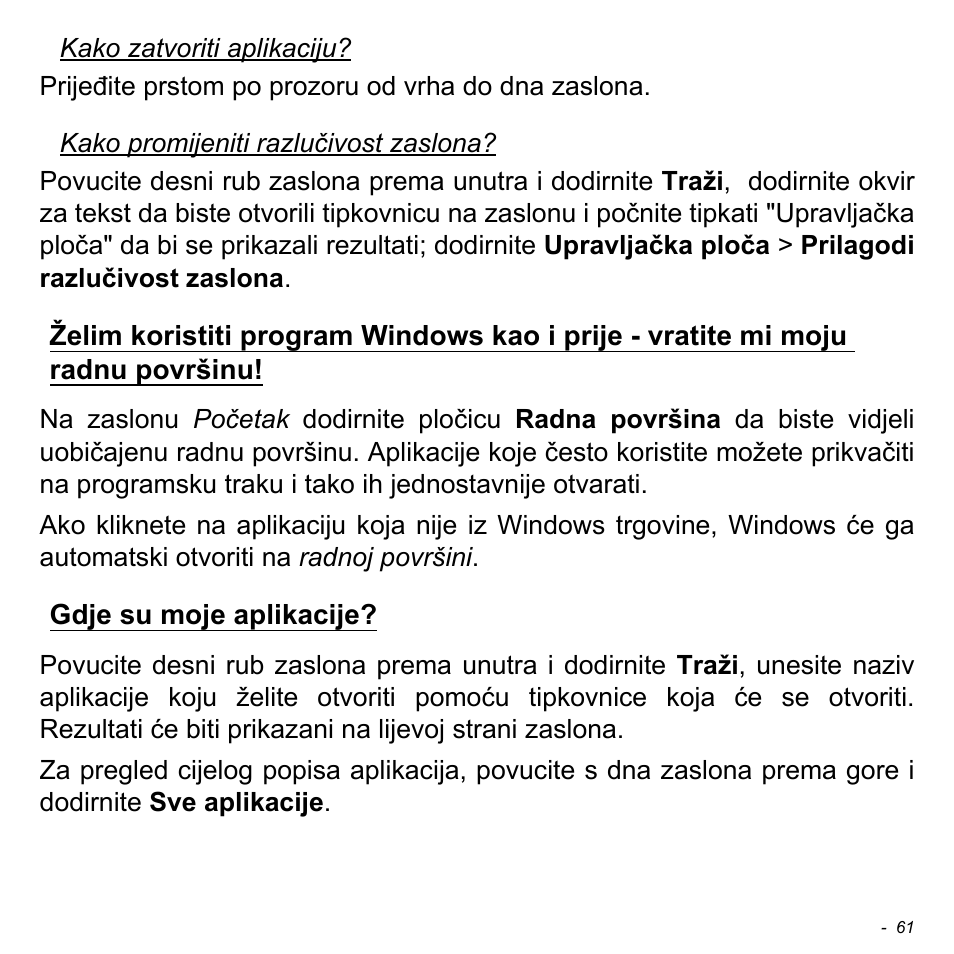 Gdje su moje aplikacije | Acer W511P User Manual | Page 1701 / 2860