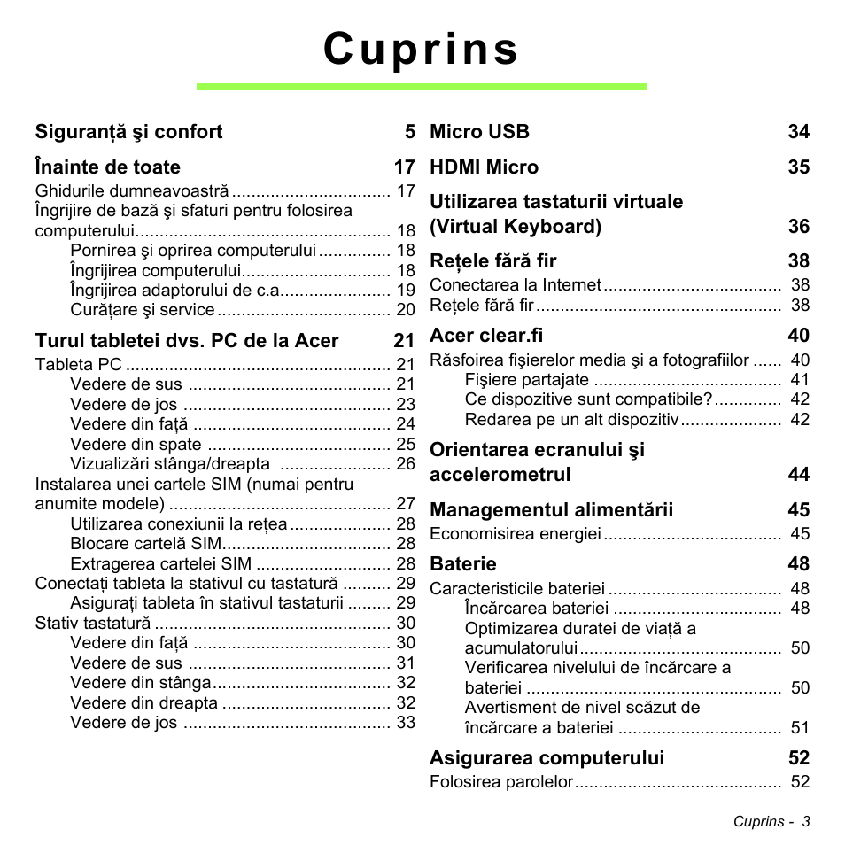Cuprins | Acer W511P User Manual | Page 1739 / 2860