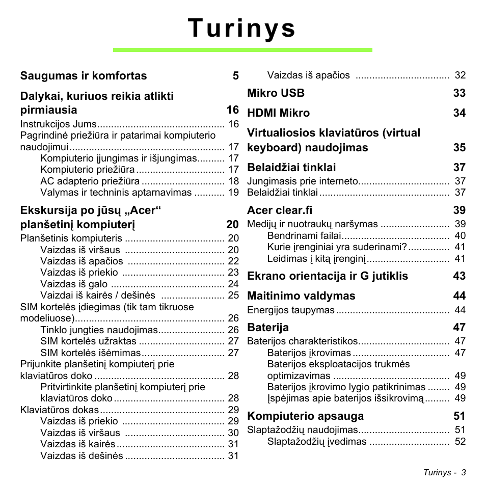 Turinys | Acer W511P User Manual | Page 2125 / 2860