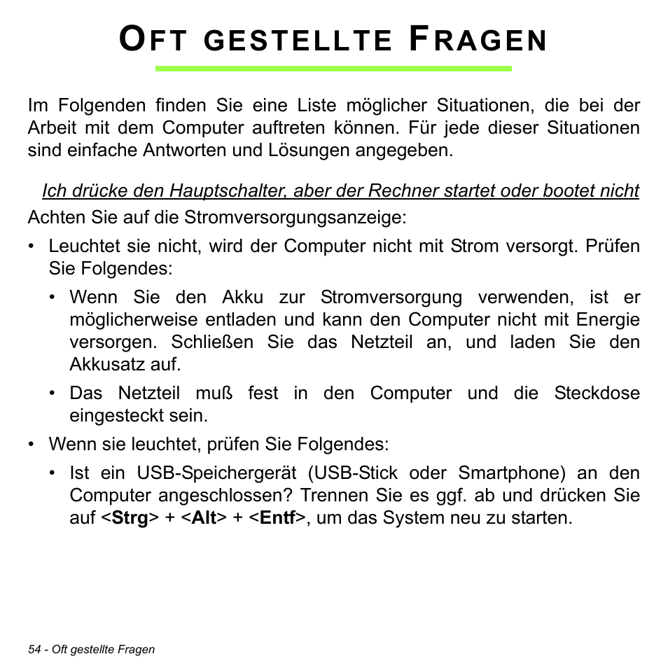 Oft gestellte fragen, Gestellte, Ragen | Acer W511P User Manual | Page 246 / 2860