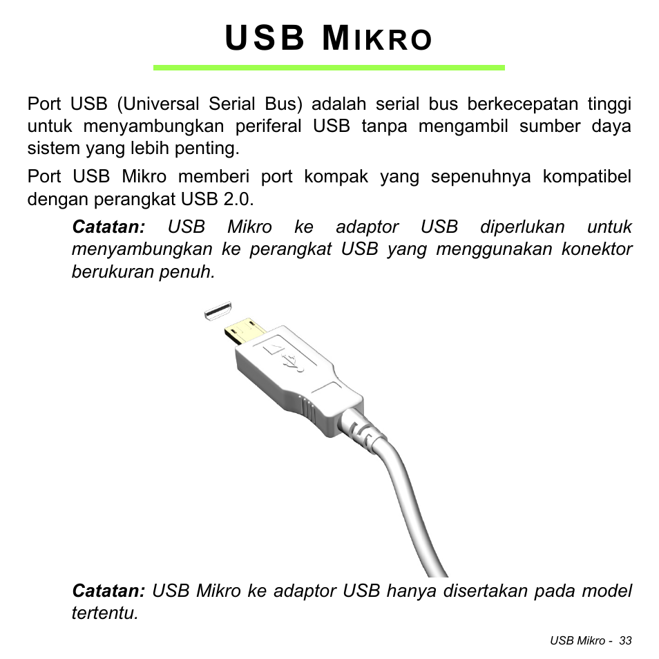 Usb mikro, Usb m, Ikro | Acer W511P User Manual | Page 2705 / 2860