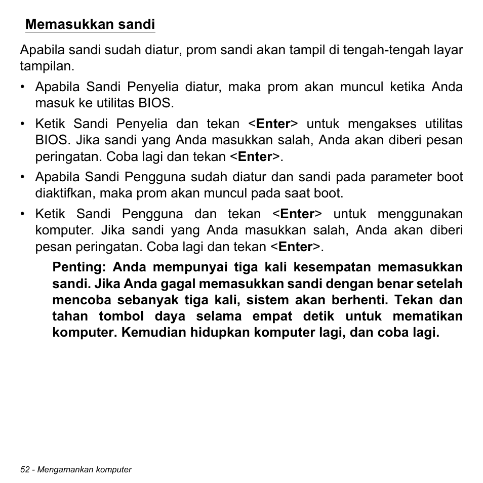 Memasukkan sandi | Acer W511P User Manual | Page 2724 / 2860