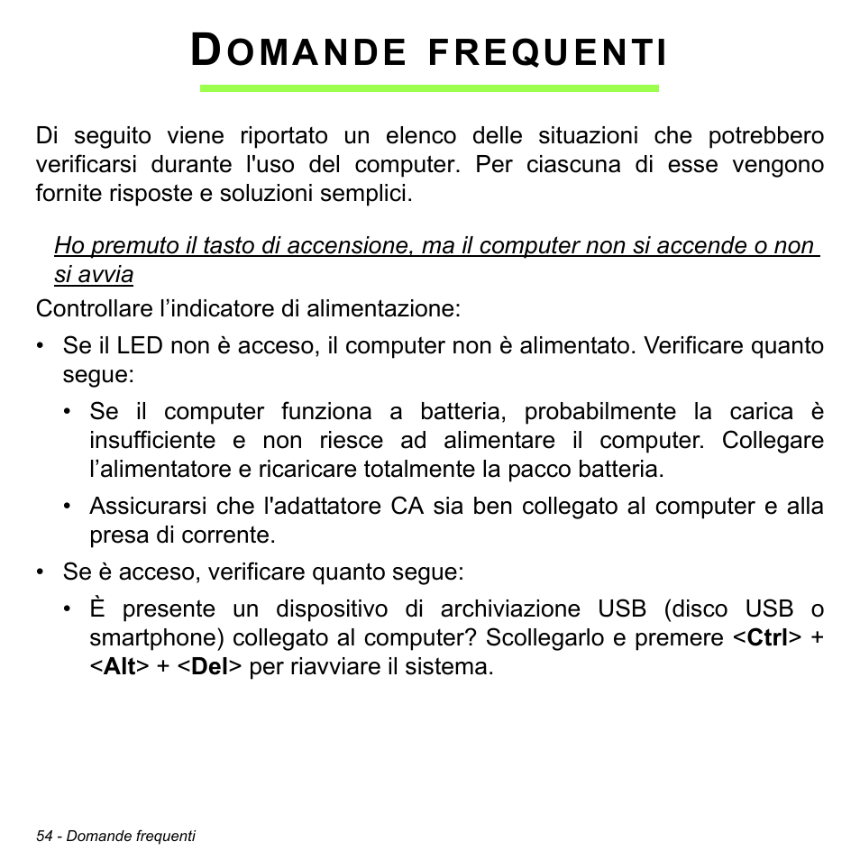 Domande frequenti, Omande, Frequenti | Acer W511P User Manual | Page 348 / 2860