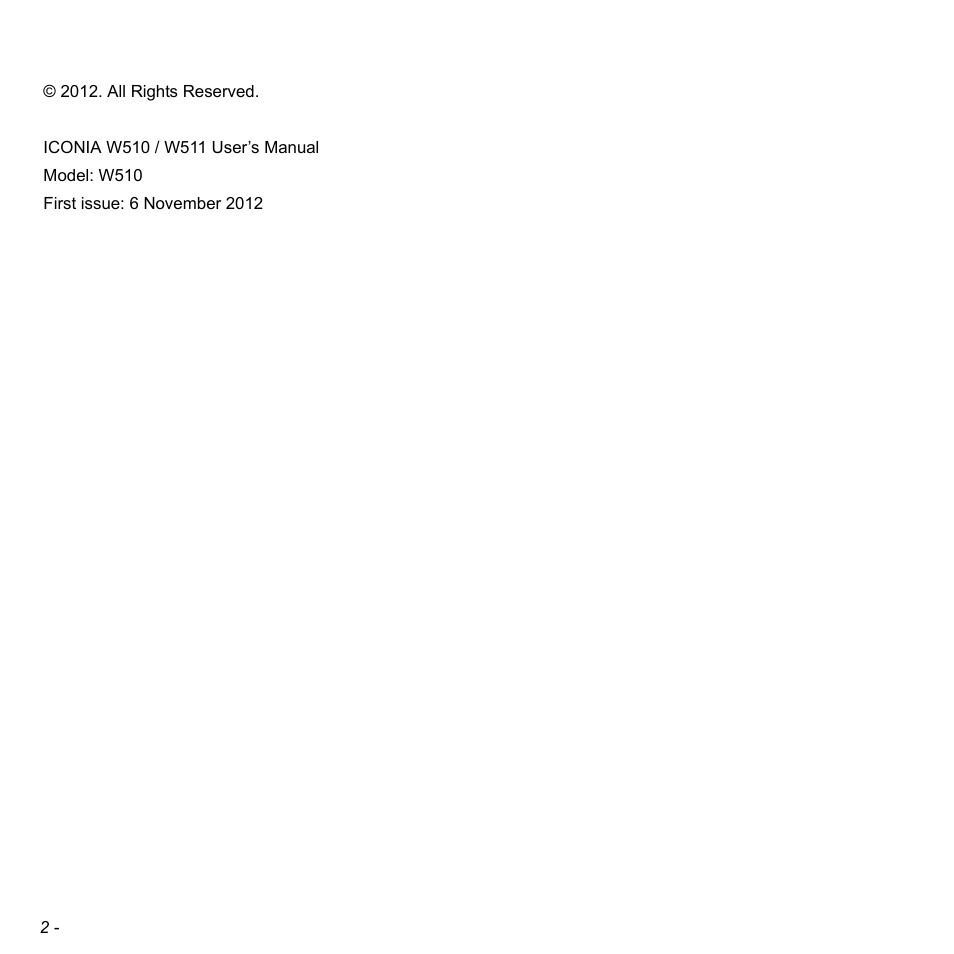 Acer W511P User Manual | Page 4 / 2860