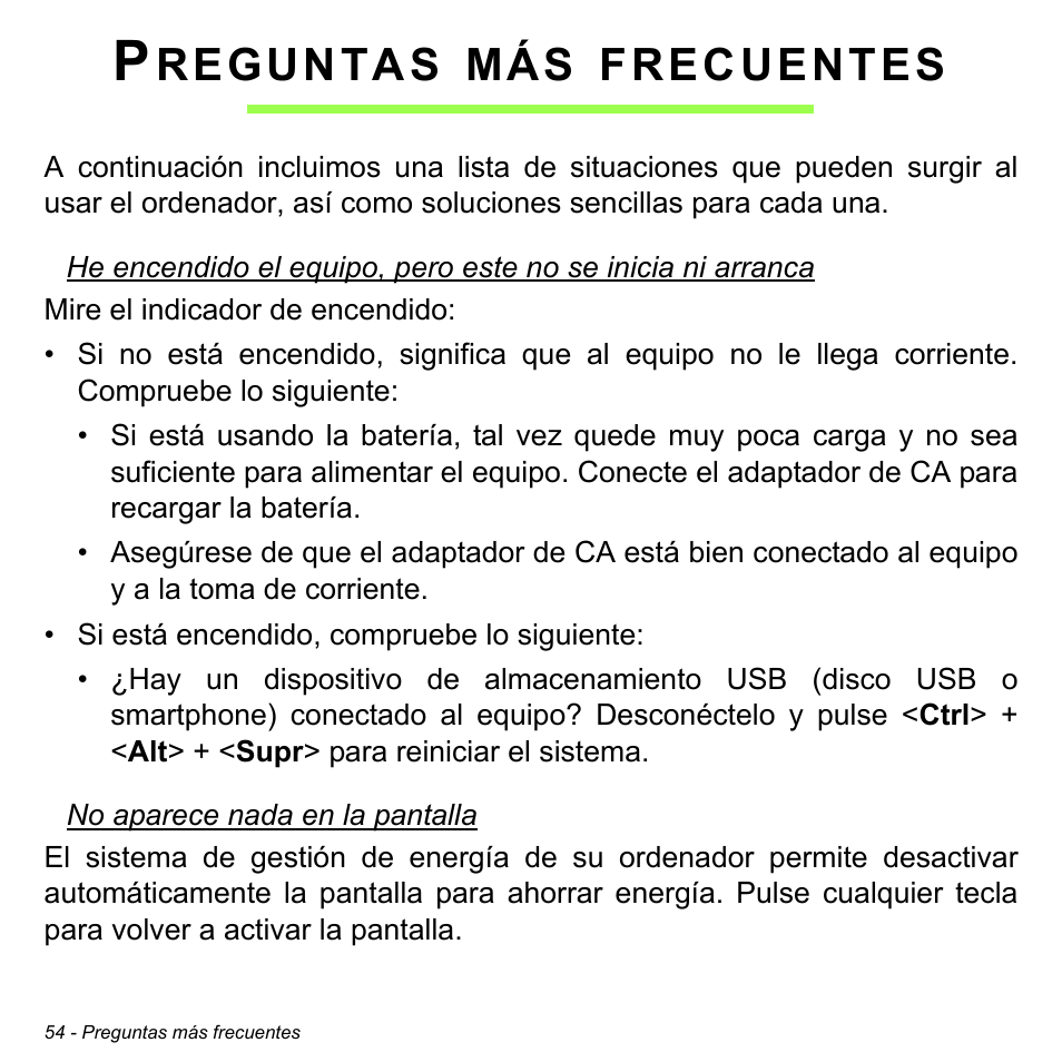 Preguntas más frecuentes, Reguntas, Frecuentes | Acer W511P User Manual | Page 446 / 2860