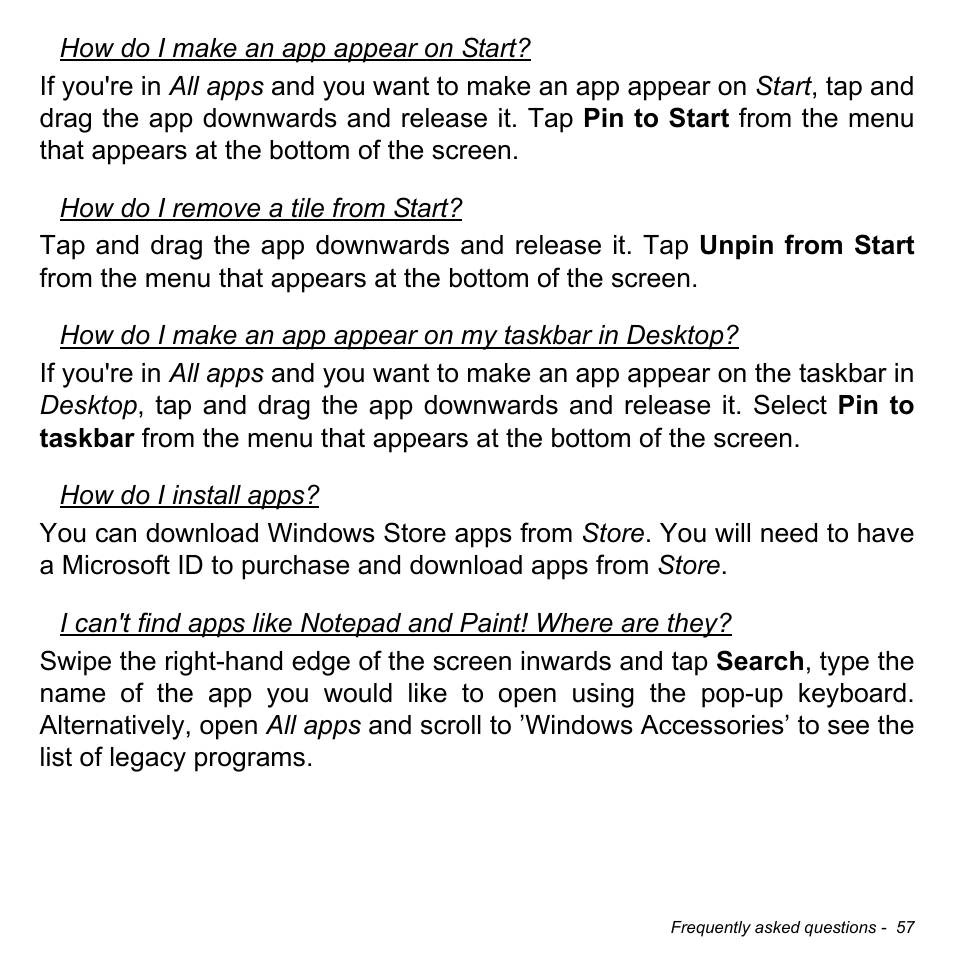 Acer W511P User Manual | Page 59 / 2860