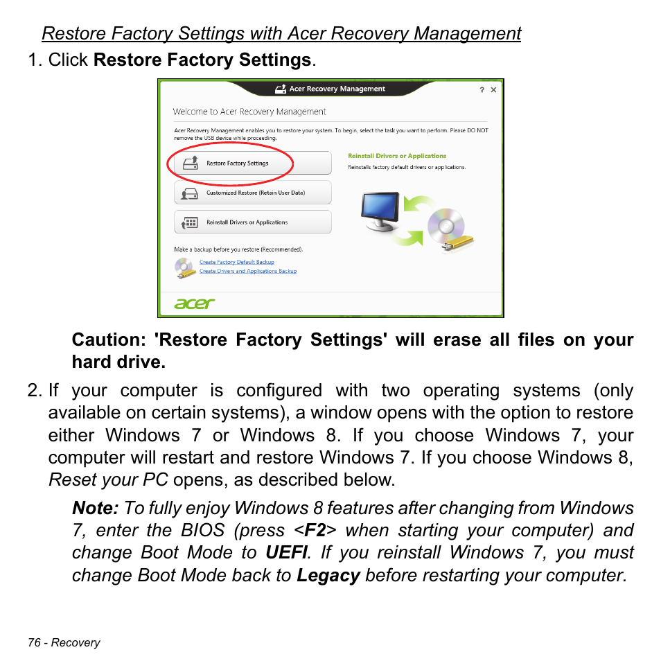 Acer W511P User Manual | Page 78 / 2860