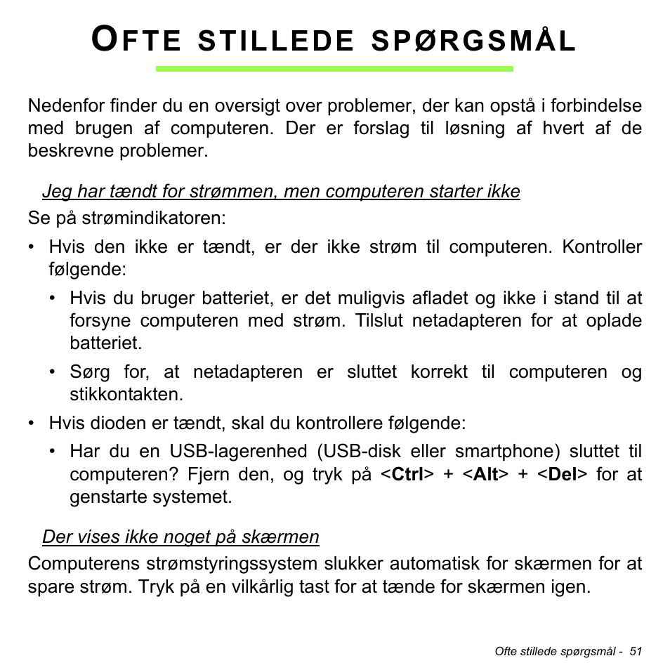 Ofte stillede spørgsmål, Stillede, Spørgsmål | Acer W511P User Manual | Page 831 / 2860