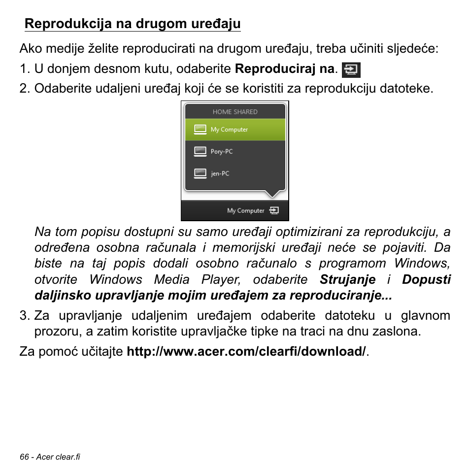 Reprodukcija na drugom uređaju | Acer Aspire V5-471PG User Manual | Page 2074 / 3492