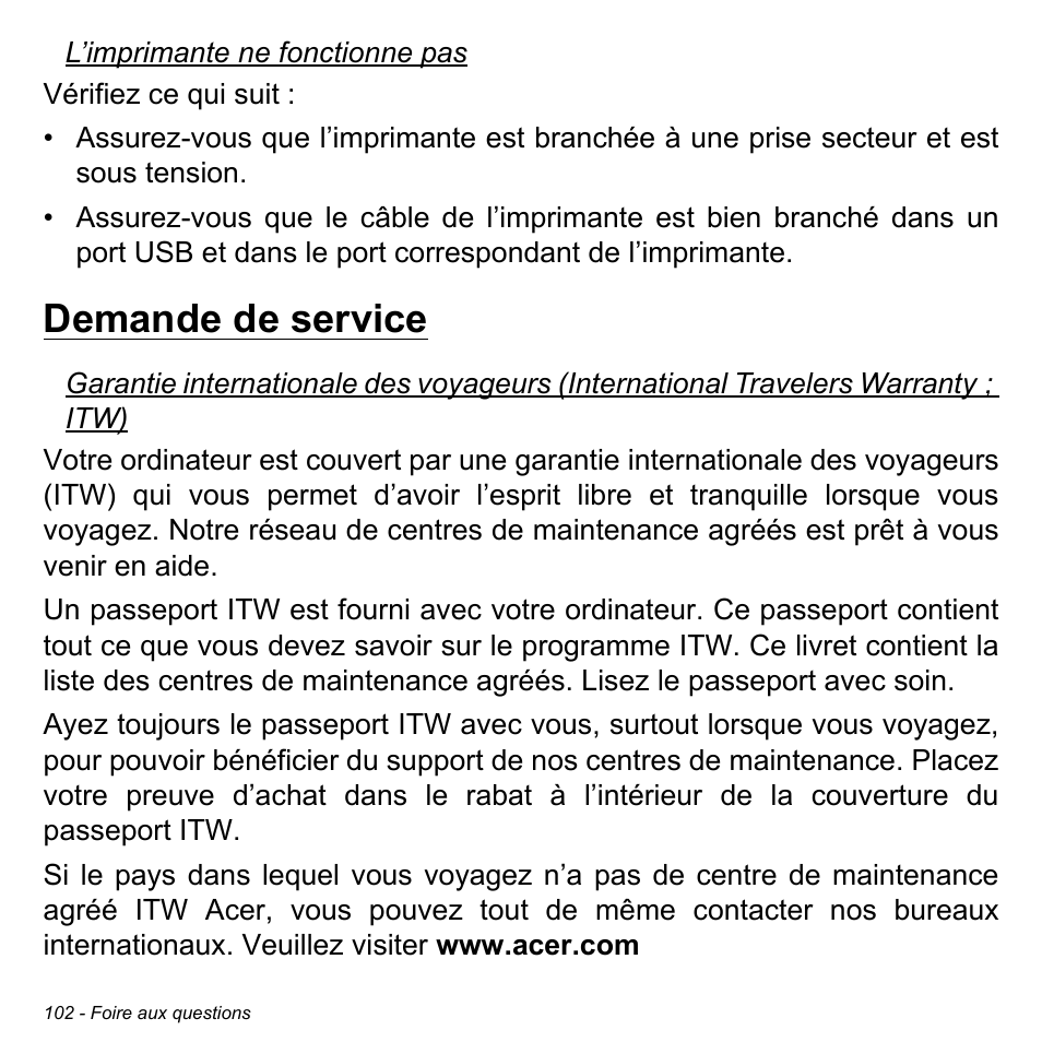 Demande de service | Acer Aspire V5-471PG User Manual | Page 214 / 3492