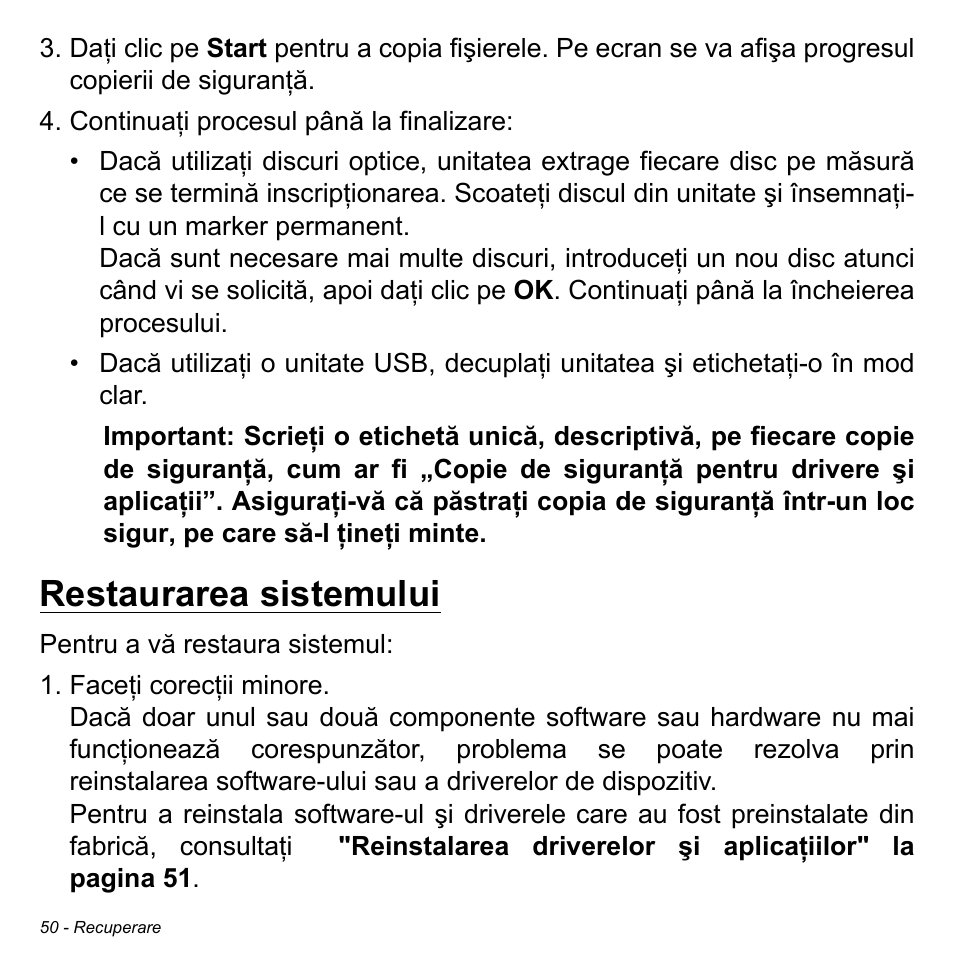 Restaurarea sistemului | Acer Aspire V5-471PG User Manual | Page 2176 / 3492