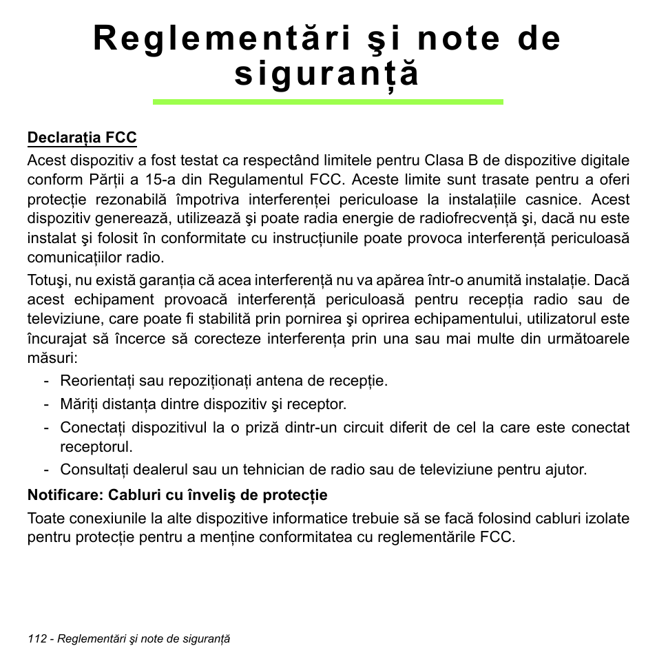 Reglementări şi note de siguranţă | Acer Aspire V5-471PG User Manual | Page 2238 / 3492