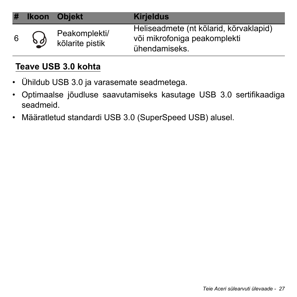 Teave usb 3.0 kohta | Acer Aspire V5-471PG User Manual | Page 2397 / 3492