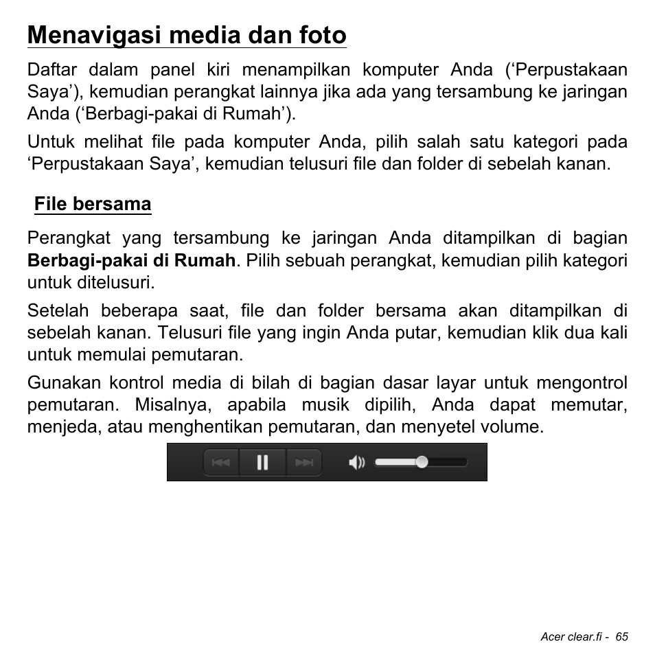 Menavigasi media dan foto, File bersama | Acer Aspire V5-471PG User Manual | Page 3323 / 3492
