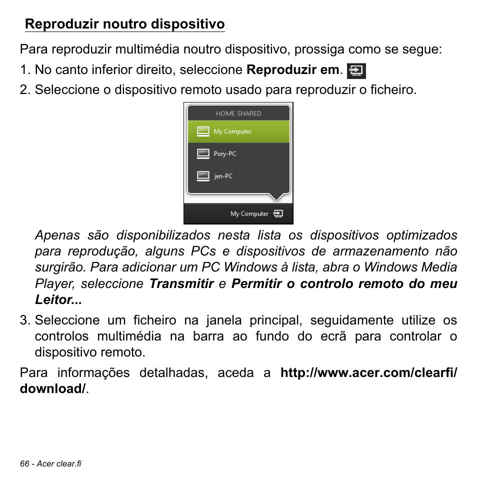 Reproduzir noutro dispositivo | Acer Aspire V5-471PG User Manual | Page 668 / 3492