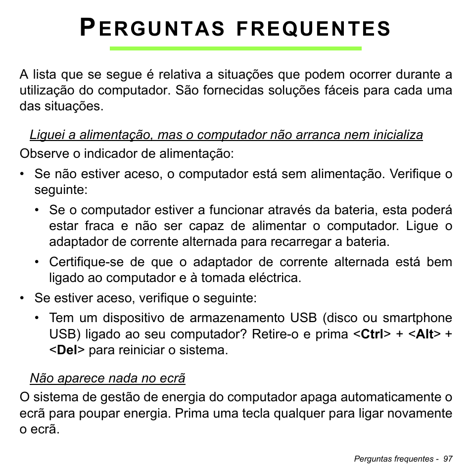 Perguntas frequentes, Erguntas, Frequentes | Acer Aspire V5-471PG User Manual | Page 699 / 3492