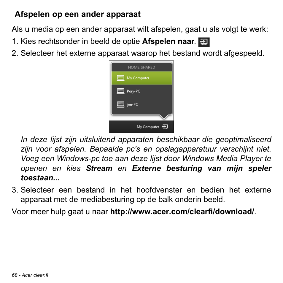 Afspelen op een ander apparaat | Acer Aspire V5-471PG User Manual | Page 788 / 3492