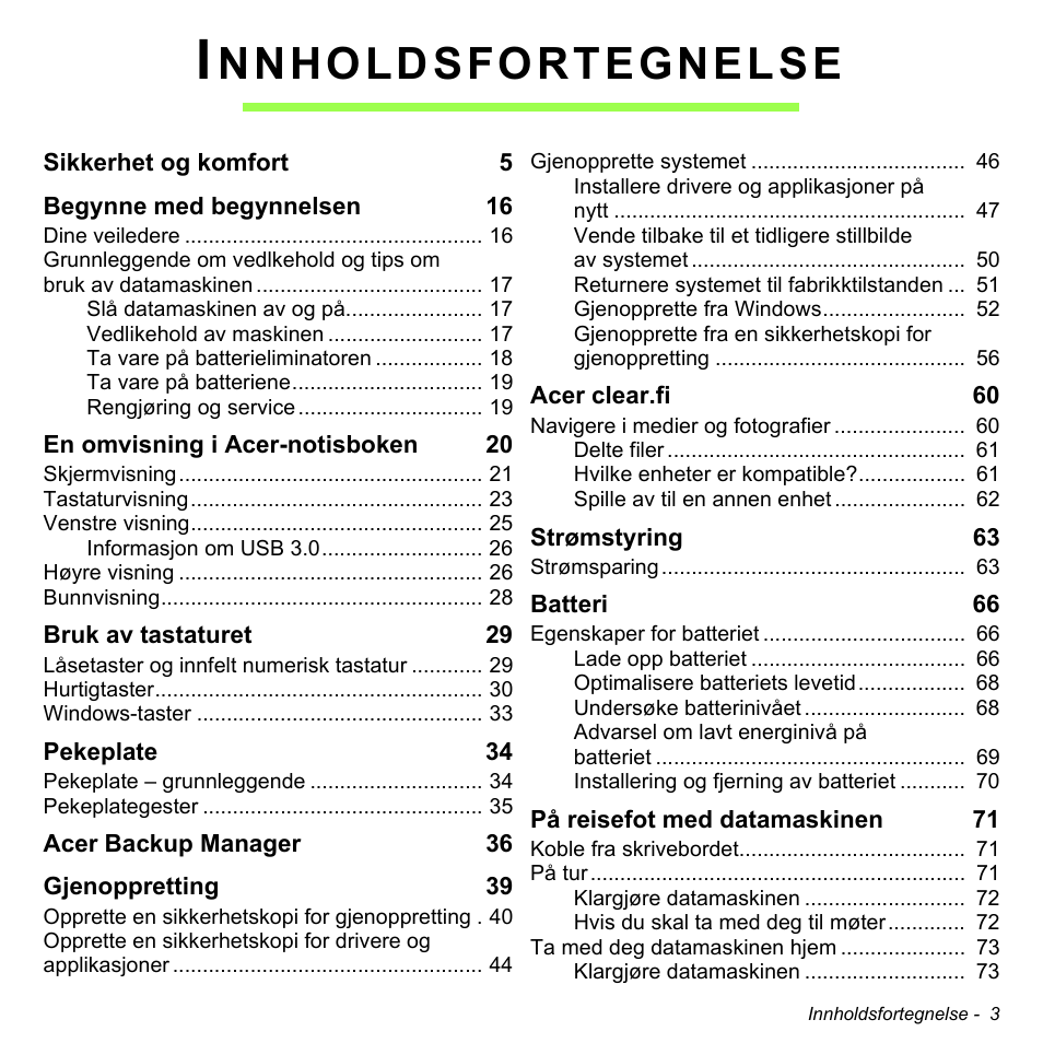 Nnholdsfortegnelse | Acer Aspire V5-471PG User Manual | Page 843 / 3492