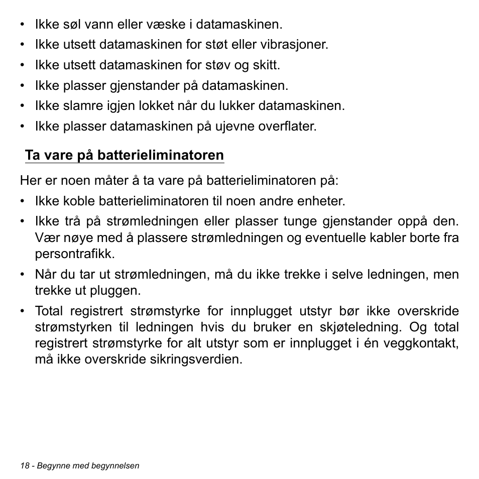 Ta vare på batterieliminatoren | Acer Aspire V5-471PG User Manual | Page 858 / 3492