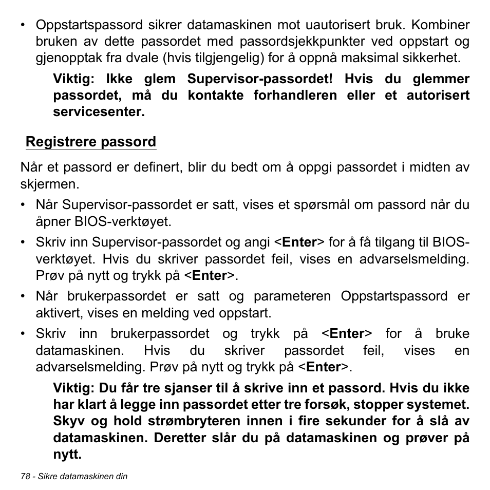 Registrere passord | Acer Aspire V5-471PG User Manual | Page 918 / 3492
