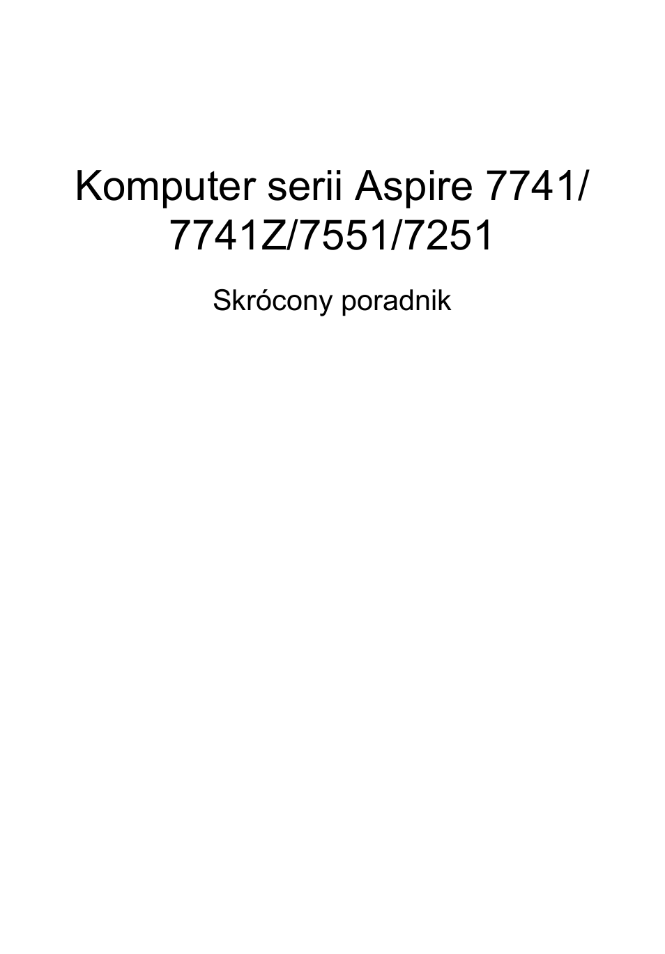 Polski | Acer Aspire 7551G User Manual | Page 125 / 314