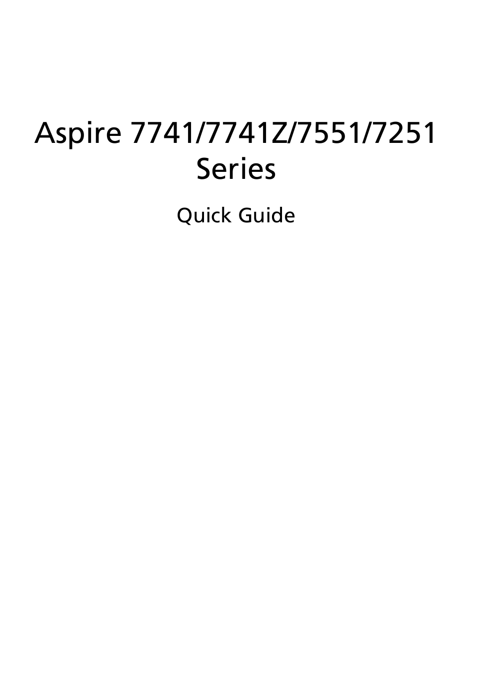 English | Acer Aspire 7551G User Manual | Page 3 / 314