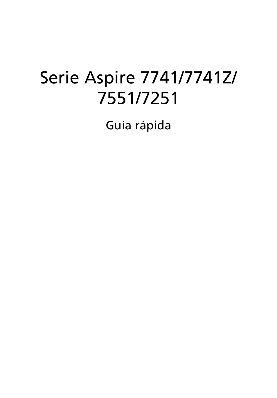 Español | Acer Aspire 7551G User Manual | Page 43 / 314