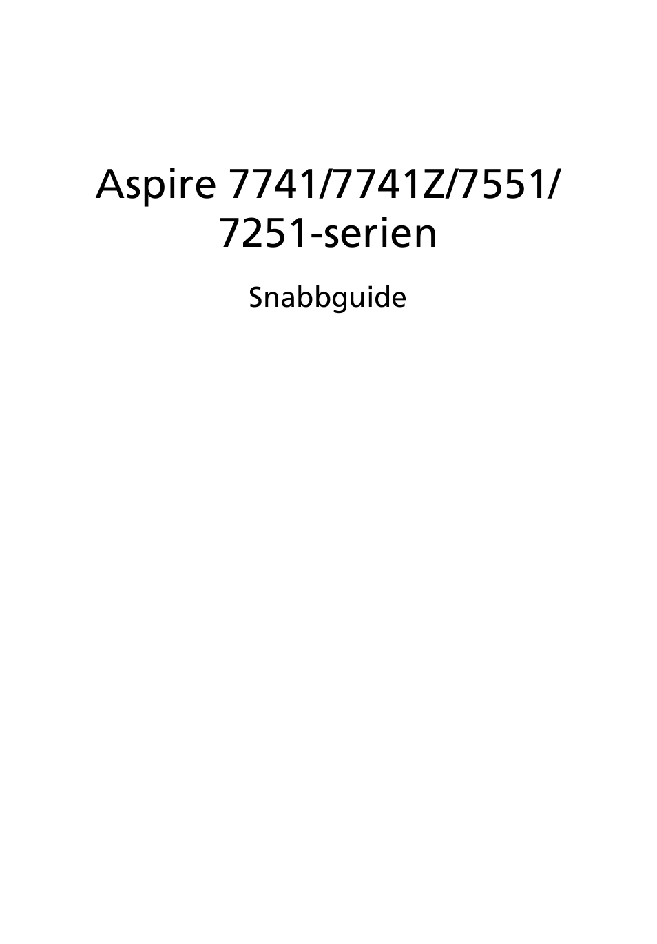 Svenska | Acer Aspire 7551G User Manual | Page 95 / 314