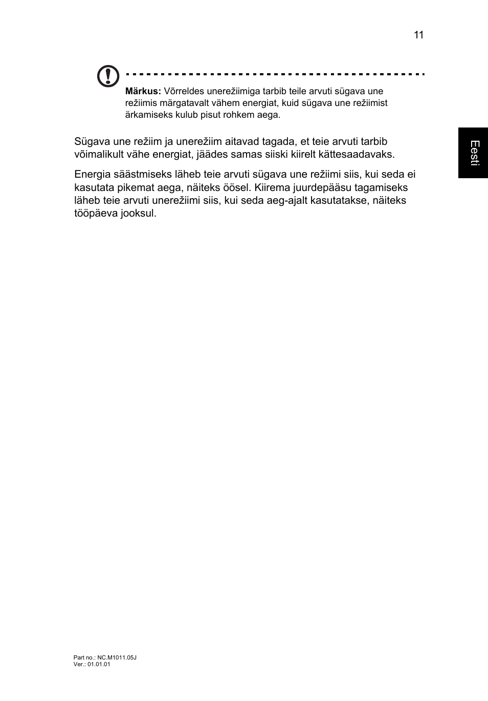 Eesti | Acer Aspire S3-391 User Manual | Page 257 / 366