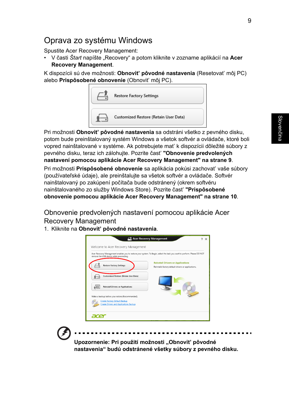 Oprava zo systému windows | Acer AO756 User Manual | Page 1021 / 1836