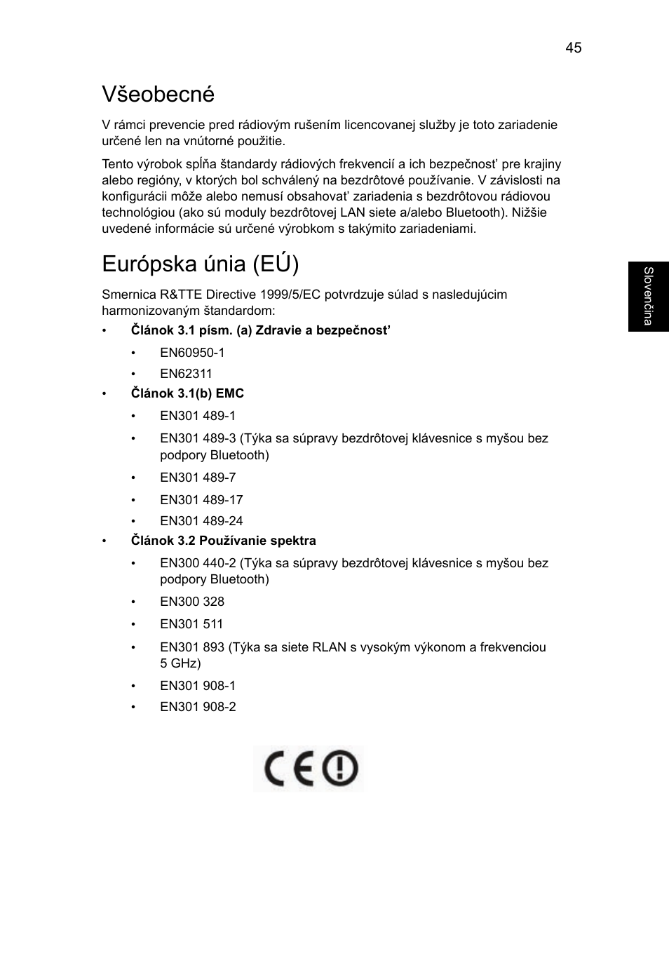 Všeobecné, Európska únia (eú) | Acer AO756 User Manual | Page 1057 / 1836