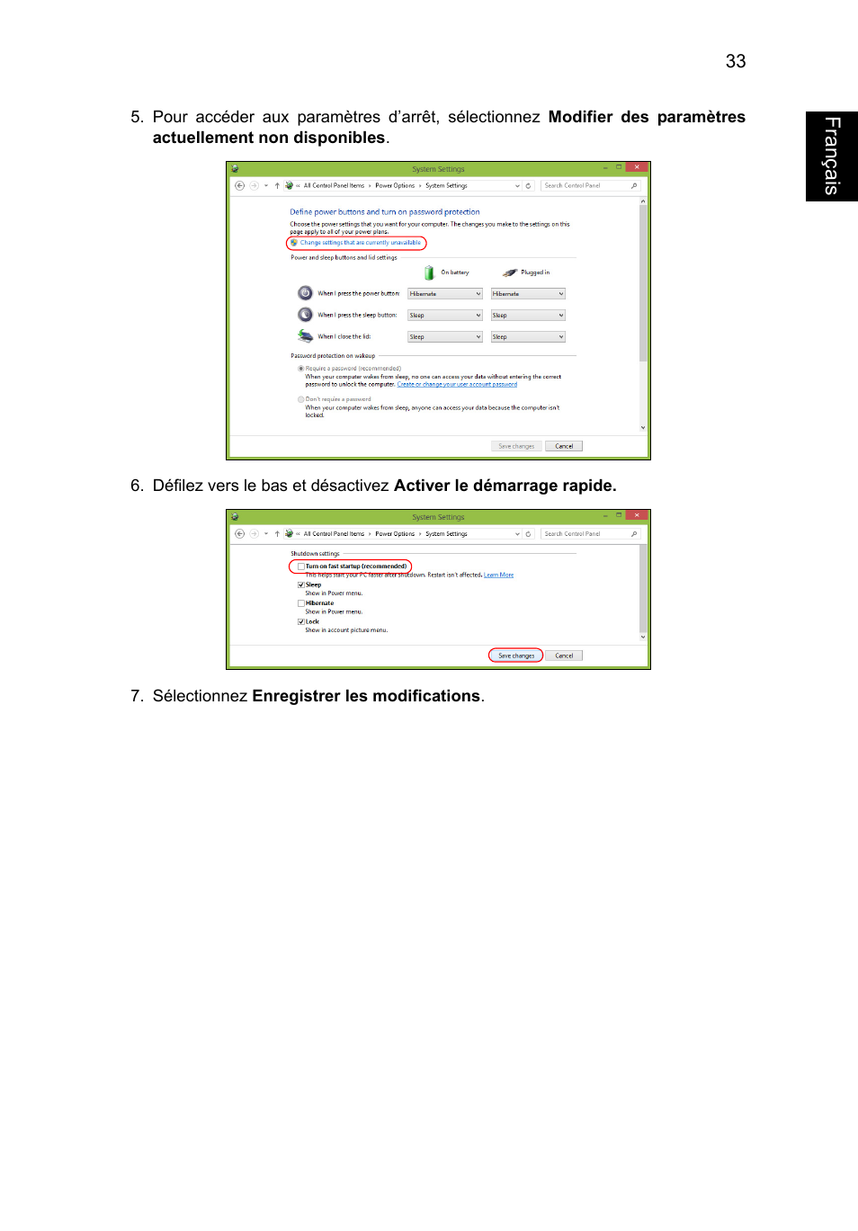 Français | Acer AO756 User Manual | Page 117 / 1836
