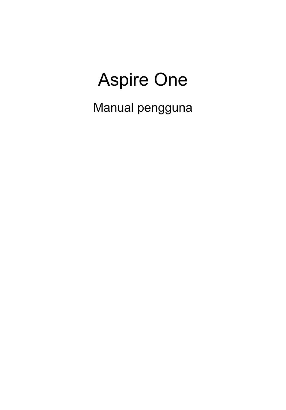 Bahasa indonesia, Aspire one | Acer AO756 User Manual | Page 1707 / 1836