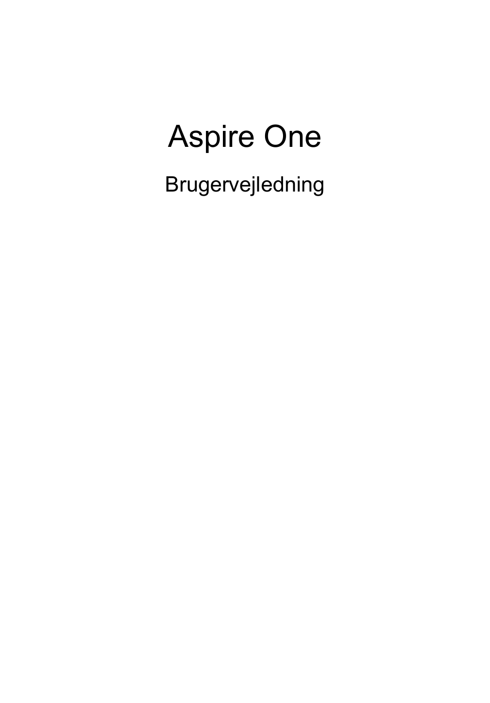 Dansk, Aspire one | Acer AO756 User Manual | Page 531 / 1836