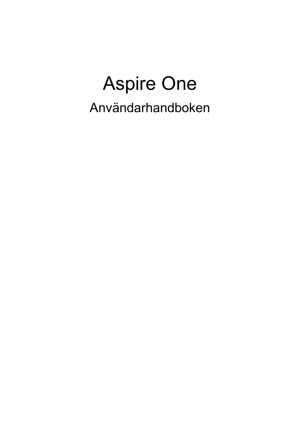 Svenska, Aspire one | Acer AO756 User Manual | Page 593 / 1836