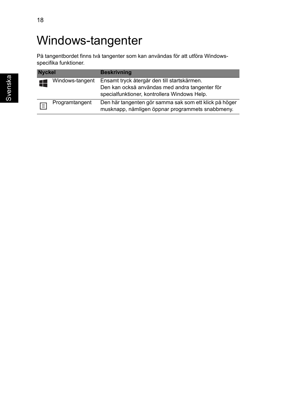 Windows-tangenter | Acer AO756 User Manual | Page 628 / 1836