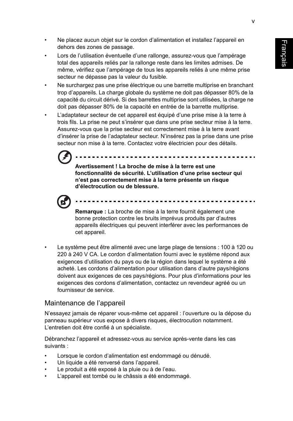 Français | Acer AO756 User Manual | Page 69 / 1836