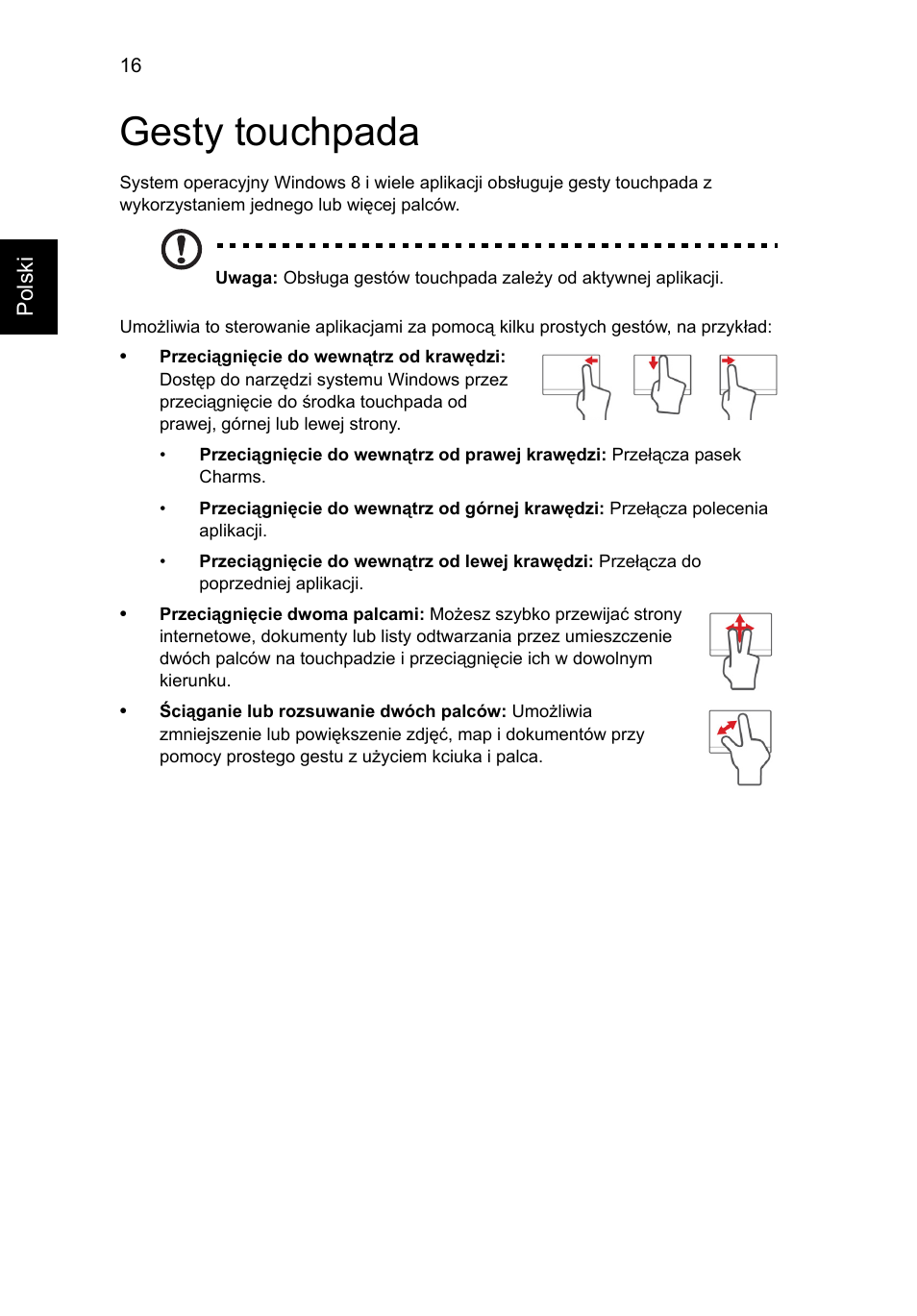 Gesty touchpada | Acer AO756 User Manual | Page 828 / 1836